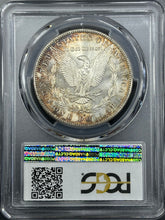 Load image into Gallery viewer, 1881-S $1 Morgan Dollar PCGS MS65 Lustrous Gem With Gold Peripherals Red Toning