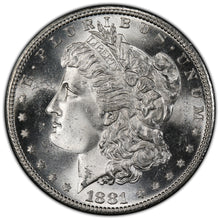 Load image into Gallery viewer, 1881-S $1 Morgan Dollar PCGS MS65+ CAC -- Blast White Lustrous Gem w/ Nice Cheek