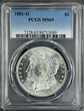Load image into Gallery viewer, 1881-O $1 Morgan Dollar PCGS MS65 -- Wonderful Blast White Flashy White Gem