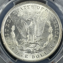 Load image into Gallery viewer, 1882-P $1 Morgan Dollar PCGS MS65 -- Lustrous Bright White Gem w/ Clean Cheek