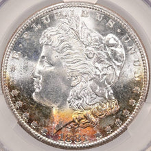 Load image into Gallery viewer, 1881-S $1 Morgan Dollar CACG MS66 -- White Gem w/ Fiery Orange Peripheral Toning