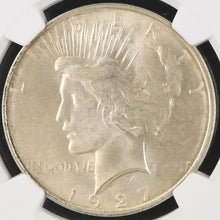 Load image into Gallery viewer, 1927-D $1 Peace Dollar PCGS MS65 -- Bright Lustrous Gem w/ Nice Strike!
