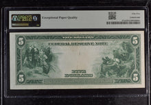 Load image into Gallery viewer, 1914 $5 Federal Reserve Note Chicago Fr#871a - PMG 55 AU EPQ