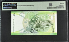 Load image into Gallery viewer, Gibraltar 2011 £5 P35 British Administration -- PMG Gem UNC 66 EPQ