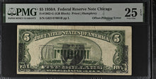 Load image into Gallery viewer, 1950A $5 FRN Cleveland Fr 1962-D Offset Printing Error - PMG 25 VF