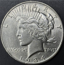Load image into Gallery viewer, 1934-S $1 Peace Dollar Raw - AU - See Pictures