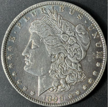 Load image into Gallery viewer, 1899-P $1 Morgan Dollar Raw - AU - See Pictures