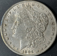 Load image into Gallery viewer, 1891-CC $1 Morgan Dollar Raw - AU - See Pictures