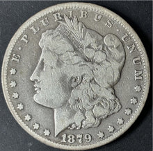 Load image into Gallery viewer, 1879-CC $1 Morgan Dollar Capped Die Raw - VG - See Pictures