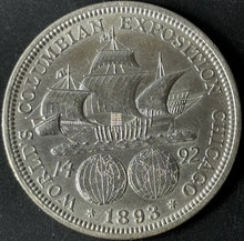 Load image into Gallery viewer, 1893 50¢ Columbian Exposition Commemorative Half Dollar Raw - UNC - See Pictures