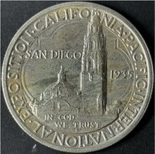 Load image into Gallery viewer, 1935-S 50¢ San Diego Commemorative Half Dollar Raw - Uncirculated - See Pictures