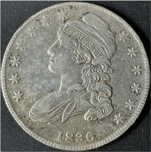 Load image into Gallery viewer, 1836 50¢ Capped Bust Half Dollar Raw - AU - See Pictures