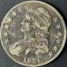 Load image into Gallery viewer, 1831 50¢ Capped Bust Half Dollar Raw - AU - See Pictures