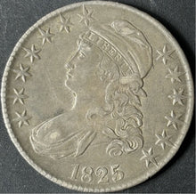 Load image into Gallery viewer, 1825 50¢ Capped Bust Half Dollar Raw - XF - See Pictures