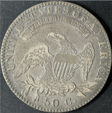 Load image into Gallery viewer, 1822 50¢ Capped Bust Half Dollar Raw - XF - See Pictures