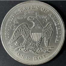 Load image into Gallery viewer, 1871 $1 Seated Liberty Dollar Raw - AU - See Pictures