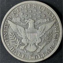 Load image into Gallery viewer, 1913-D 50¢ Barber Half Dollar Raw - VF - See Pictures