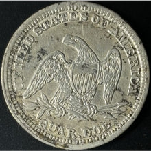 Load image into Gallery viewer, 1854 25¢ Seated Liberty Quarter w/ Arrows Raw - XF - See Pictures