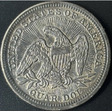 Load image into Gallery viewer, 1853 25¢ Seated Liberty Quarter Arrows & Rays Raw - AU - See Pictures