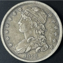 Load image into Gallery viewer, 1838 25¢ Capped Bust Quarter Raw - AU - See Pictures