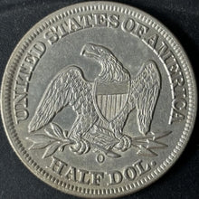 Load image into Gallery viewer, 1858-O 50¢ Seated Liberty Half Dollar Raw - AU - See Pictures