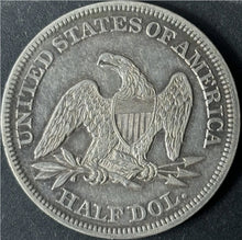 Load image into Gallery viewer, 1858 50¢ Seated Liberty Half Dollar Raw - XF - See Pictures