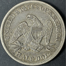 Load image into Gallery viewer, 1854 50¢ Seated Liberty Half Dollar Raw - XF - See Pictures