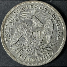 Load image into Gallery viewer, 1853 50¢ Seated Liberty Half Dollar Arrows & Rays Raw - XF - See Pictures