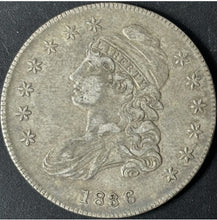 Load image into Gallery viewer, 1836 50¢ Capped Bust Half Dollar Raw - XF - See Pictures