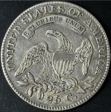 Load image into Gallery viewer, 1825/4 25¢ Capped Bust Quarter Browning 2 Raw - XF/AU - See Pictures