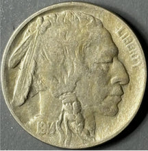 Load image into Gallery viewer, 1914-D 5¢ Buffalo Nickel Raw - XF - See Pictures