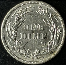 Load image into Gallery viewer, 1902-S 10¢ Barber Dime Raw - AU - See Pictures