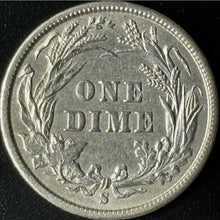 Load image into Gallery viewer, 1898-S 10¢ Barber Dime Raw - AU - See Pictures