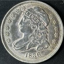Load image into Gallery viewer, 1836 10¢ Capped Bust Dime Raw - AU - See Pictures