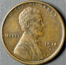 Load image into Gallery viewer, 1914-S 1¢ Lincoln Wheat Cent Raw - XF - See Pictures