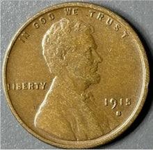 Load image into Gallery viewer, 1915-S 1¢ Lincoln Wheat Cent Raw - AU - See Pictures