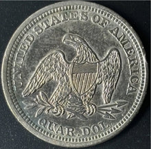 Load image into Gallery viewer, 1856 25¢ Seated Liberty Quarter Raw - AU - See Pictures