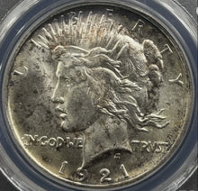 Load image into Gallery viewer, 1921-P $1 Peace Dollar High Relief PCGS MS64 -- Outstanding Lustrous Key Date!