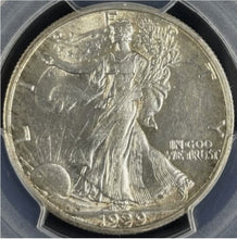 Load image into Gallery viewer, 1929-S 50C Walking Liberty PCGS AU58 - Nice Near Unc!