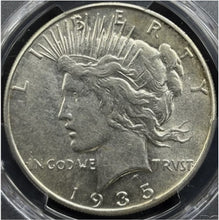 Load image into Gallery viewer, 1935-S $1 Peace Dollar PCGS AU55