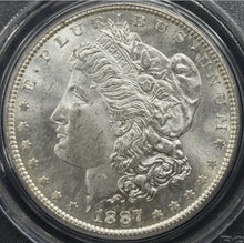 Load image into Gallery viewer, 1887-S $1 Morgan Dollar PCGS MS64 - Flashy & Bright White