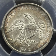 Load image into Gallery viewer, 1938 25C Capped Bust PCGS AU53 -- Lustrous w/ Pleasing Golden Peripheral Toning