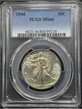 Load image into Gallery viewer, 1944-P 50C Walking Liberty PCGS MS66 - Nice Lustrous Gem
