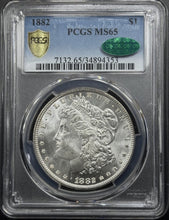 Load image into Gallery viewer, 1882-P $1 Morgan Dollar PCGS MS65 CAC - Frosty White Gem