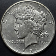 Load image into Gallery viewer, 1921 $1 Peace Dollar High Relief - Raw AU - See Pictures