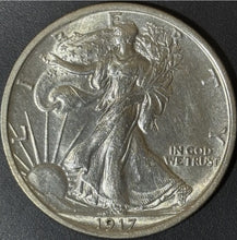 Load image into Gallery viewer, 1917-P 50C Walking Liberty Half - Raw UNC - See Pictures