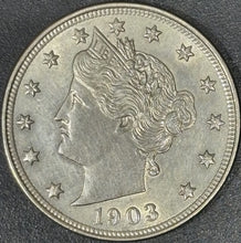 Load image into Gallery viewer, 1903 5C Liberty Head V Nickel - Raw UNC - See Pictures