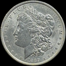 Load image into Gallery viewer, 1889-P $1 Morgan Dollar - Raw AU - See Pictures