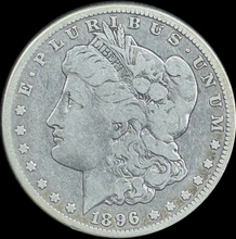 Load image into Gallery viewer, 1896-S $1 Morgan Dollar - Raw VG - See Pictures