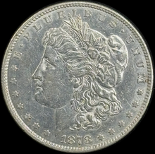 Load image into Gallery viewer, 1878-P $1 Morgan Dollar 7/8 TF Strong - Raw AU - See Pictures